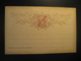 10 Reis Republica Overprinted Bilhete Slight Damaged Postal Stationery Card Companhia De Moçambique MOZAMBIQUE COMPANY - Mozambique