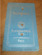 Altes Sparbuch Köln Porz , 1963 - 1970 , Christine Seeliger In Köln Porz , Sparkasse , Bank !! - Historical Documents