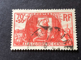 FRANCE Timbre 423 A La Gloire Du Génie, Oblitéré, Cote 8€ - Usados