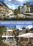 72400205 Lienz Tirol Altstadthotel Eck Blick Hotelterrasse Auf Hauptplatz Lienz - Autres & Non Classés