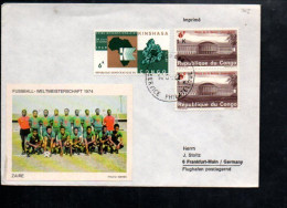 CONGO LETTRE POUR L'ALLEMAGNE 1974 - Storia Postale