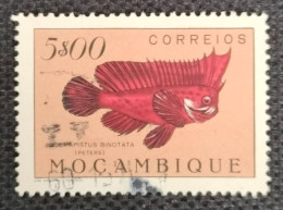 MOZPO0371UP3 - Fishes - 5$00 Pink Used Stamp - Mozambique - 1951 - Mosambik