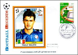 ALGHERIA 2014 FDC Football Legends Paolo MALDINI Italy Italia Italie Ac Milan Milano Player Fußball Fútbol Soccer Calcio - Andere & Zonder Classificatie