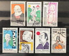 Lot De 7 Timbres Oblitérés Tchécoslovaquie 1968 - Used Stamps