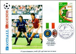 ALGHERIA 2014 FDC Football Legends Paolo MALDINI Italy Italia Altobelli Milano Player Fußball Fútbol Soccer Calcio - Altri & Non Classificati