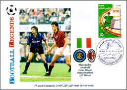 ALGHERIA 2014 FDC Football Legends Paolo MALDINI Italy Italia Altobelli Milano Player Fußball Fútbol Soccer Calcio - Sonstige & Ohne Zuordnung