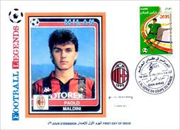 ALGHERIA 2014 FDC Football Legends Paolo MALDINI Italy Italia Milano Player Fußball Fútbol Soccer Calcio - Other & Unclassified