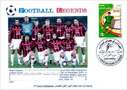 ALGHERIA 2014 FDC Football Legends Paolo MALDINI Italy Italia Altobelli Milano Player Fußball Fútbol Soccer Calcio - Sonstige & Ohne Zuordnung