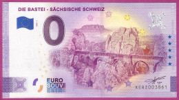 0-Euro XEQZ 01 2020 DIE BASTEI - SÄCHSISCHE SCHWEIZ - Private Proofs / Unofficial