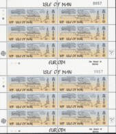 ISLE OF MAN 240-241, 2 Doppel-Kleinbogen, Postfrisch **, Europa: Große Werke Des Menschlichen Geistes, 1983 - Man (Ile De)