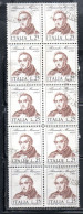 ITALIA REPUBBLICA ITALY REPUBLIC 1973 CENTENARIO MORTE DI ALESSANDRO MANZONI DEATH BLOCCO BLOCK LIRE 25 USATO USED - 1971-80: Used