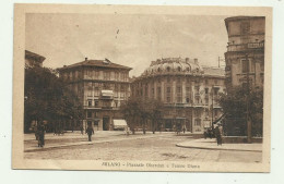 MILANO - PIAZZALE OBERDAN E TEATRO DIANA  - VIAGGIATA FP - Milano (Milan)