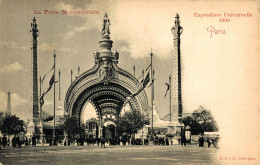 PARIS EXPOSITION UNIVERSELLE 1900 LA PORTE MONUMENTALE - Expositions