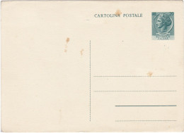 ITALIA - REPUBBLICA - INTERO POSTALE  - CARTOLINA POSTALE L. 20 - Entiers Postaux