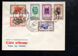 COTE D'IVOIRE FDC 1960 MASQUES - Ivory Coast (1960-...)