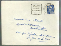 80507 -   Daguin De VALLOIRES - Mechanical Postmarks (Other)