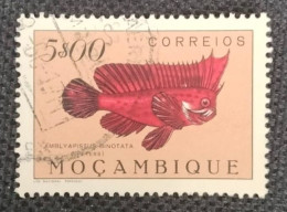 MOZPO0371UP8 - Fishes - 5$00 Pink Used Stamp - Mozambique - 1951 - Mozambique