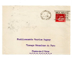 Mulhouse - Lot De 29 Flammes Sur Devant De Lettre - - Mechanical Postmarks (Advertisement)