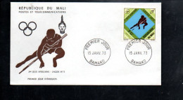 MALI FDC 1973 JEUX AFRICAINS - SAUT EN HAUTEUR - Malí (1959-...)