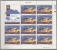 MALTA  680-681, 2 Kleinbogen, Postfrisch **, Europa CEPT:  Große Werke Des Menschlichen Geistes 1983 - 1983