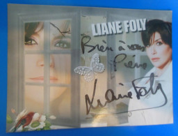 AUTOGRAPHE DE LIANE FOLY SUR PHOTO - Cantanti E Musicisti