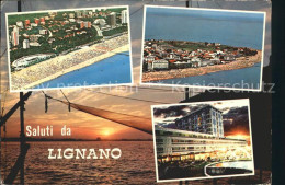 72399404 Lignano Luftaufnahme Strand Abendstimmung Lignano Pineta - Otros & Sin Clasificación