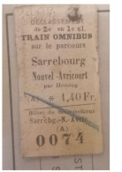 Ticket  Chemins De Fer Italiens FS Cueno Savona - Other & Unclassified