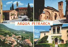 72399397 Arqua Petrarca Piazza Alta Luftaufnahme Kirche  Arqua Petrarca - Otros & Sin Clasificación