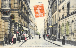 CPA - PARIS - N° 519 - Rue De La Villette Prise De La Rue Des Alouettes - (XIXe Arrt.) - 1911 - TBE - Paris (19)