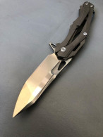 COLTELLO CHIUDIBILE DECEPTICON1 - CNC FOLDER KNIFE - MANICO IN TITANIO - Decorative Weapons