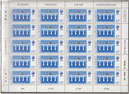 GUERNSEY  286-287, 2 Kleinbogen, Postfrisch **, Europa CEPT: 25 Jahre CEPT 1984 - 1984