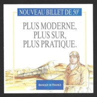 Document De Présentation Du Nouveau Billet De Banque De 50F Saint-Exupéry.   Banque De France. - Otros & Sin Clasificación