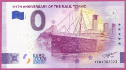 0-Euro XEQX 01 2022 TITANIC - 111TH ANNIVERSARY OF THE R.M.S. TITANIC - Essais Privés / Non-officiels