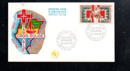 GABON FDC 1965 CROIX ROUGE - Gabon (1960-...)