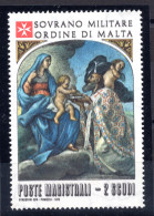 SMOM - Natale '78 N. 155 "La Vergine" Doppia Stampa Del Nero MNH - Malta (la Orden De)