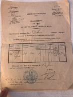 Salleles D Aude 2 Certificats De Reforme Chevaux Militaire Tampon Mairie 1891 - Historical Documents