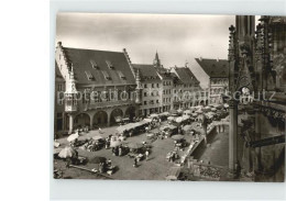 72399153 Freiburg Breisgau Blick Vom Muenster Auf Den Marktplatz Und Kaufhaus Fr - Freiburg I. Br.