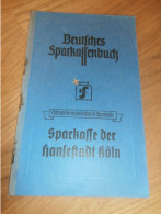 Altes Sparbuch Köln , 1950 - 1956 , Peter Thönessen In Köln Mauenheim , Sparkasse , Bank !! - Historical Documents