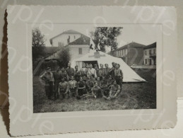 Italy Red Cross Military. Italia Foto Militari VILLAFRANCA D'ASTI 1940. Croce Rossa. 110x80 Mm - Guerra, Militares