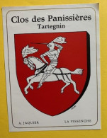 20092 - Suisse Clos Des Panissières A. Jaquier La Vissenche Armoirie Chevalier En Armure - Autres & Non Classés