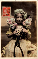 Carte -  Enfants   , Fleurs               AQ863 - Retratos