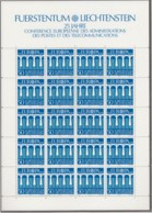 LIECHTENSTEIN  837-838, 2 Kleinbogen, Postfrisch **, Europa: 25 Jahre CEPT, 1984 - Blocs & Feuillets