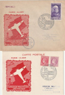 Aviation / Guerre, Enveloppe Et Carte Exposition Prisonnier Stalag 17 Et 19/2/46. Collection BERCK. - Brieven En Documenten