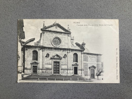 Rome Facciata Della Chiesa Di San Maria Del Popolo Carte Postale Postcard - Iglesias