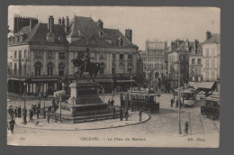 CPA - 45 - Orléans - La Place Du Martroi - Animée - Circulée En 1915 - Orleans