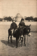 N°3842 W -carte Photo Royan -promenade à ânes- - Ezels