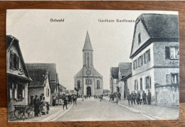 Ostwald - Gasthaus, Restaurant Kauffmann, Beau Plan Animé Charette - Jul. Manias, Strasbourg - Altri & Non Classificati