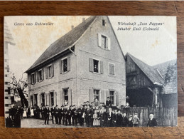 Rohrwiller - Rohrweiler - Wirtschaft Restaurant Zum Rappen - Beau Plan Animé - Près Bischwiller Drusenheim Herrlisheim - Other & Unclassified