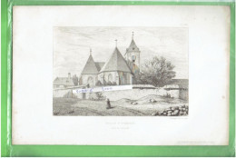 EGLISE D ECROSNE PAR SAUVAGEOT GRAVURE ANCIENNE - Centre - Val De Loire