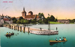 ARBON, THURGOVIA, ARCHITECTURE, TOWER, PORT, BOATS, SWITZERLAND, POSTCARD - Arbon